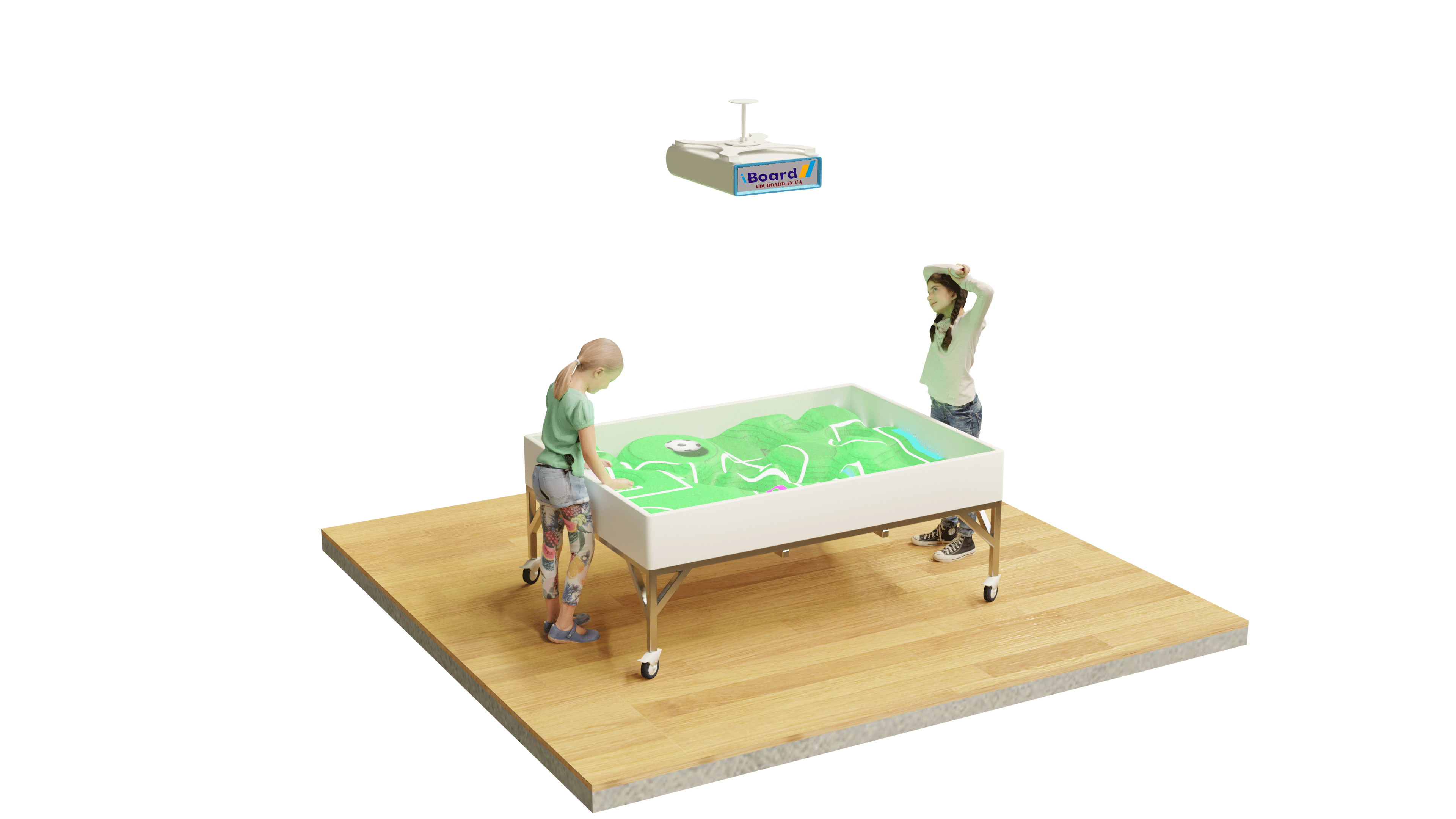 Интерактивная песочница ТМ «iBoard»  iSandBox, игра «Уровни» базовая версия