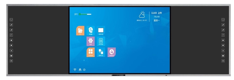 Комбінована інтерактивна панель з цифровою шкільною дошкою iBoard 162″ дюймів діагональ дві ОС (Android+Windows) iBoard IP 65 VA 8 (PC i5 8 gen 8 256SSD)