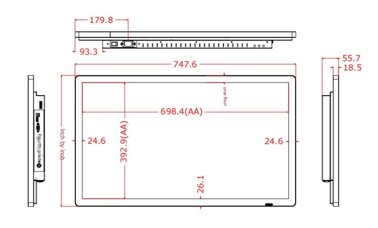 Інтерактивна панель iBoard 32″  дюйми діагональ (2K-60Hz) з вбудованим комп’ютером Windows