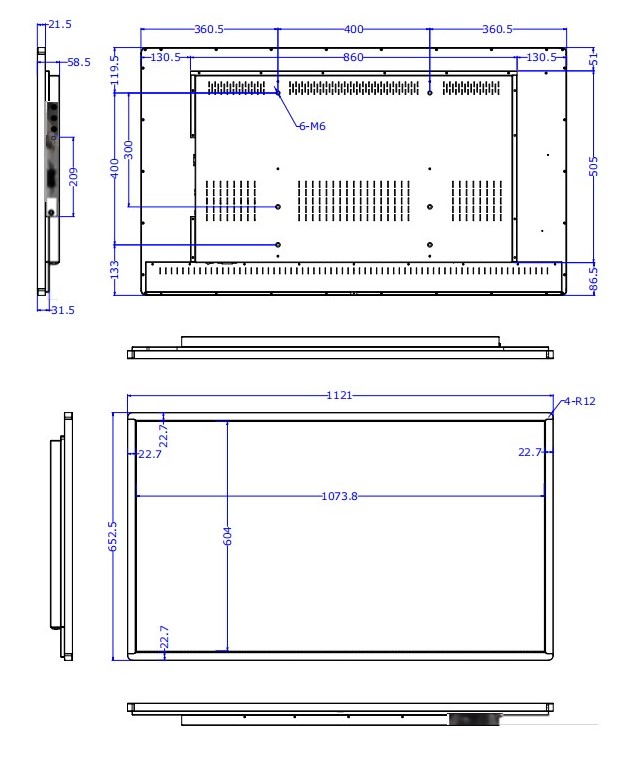 Інтерактивна панель iBoard 50″ (4K-60Hz) дюйми діагональ iBoard IP50-PС з вбудованим комп’ютером Windows