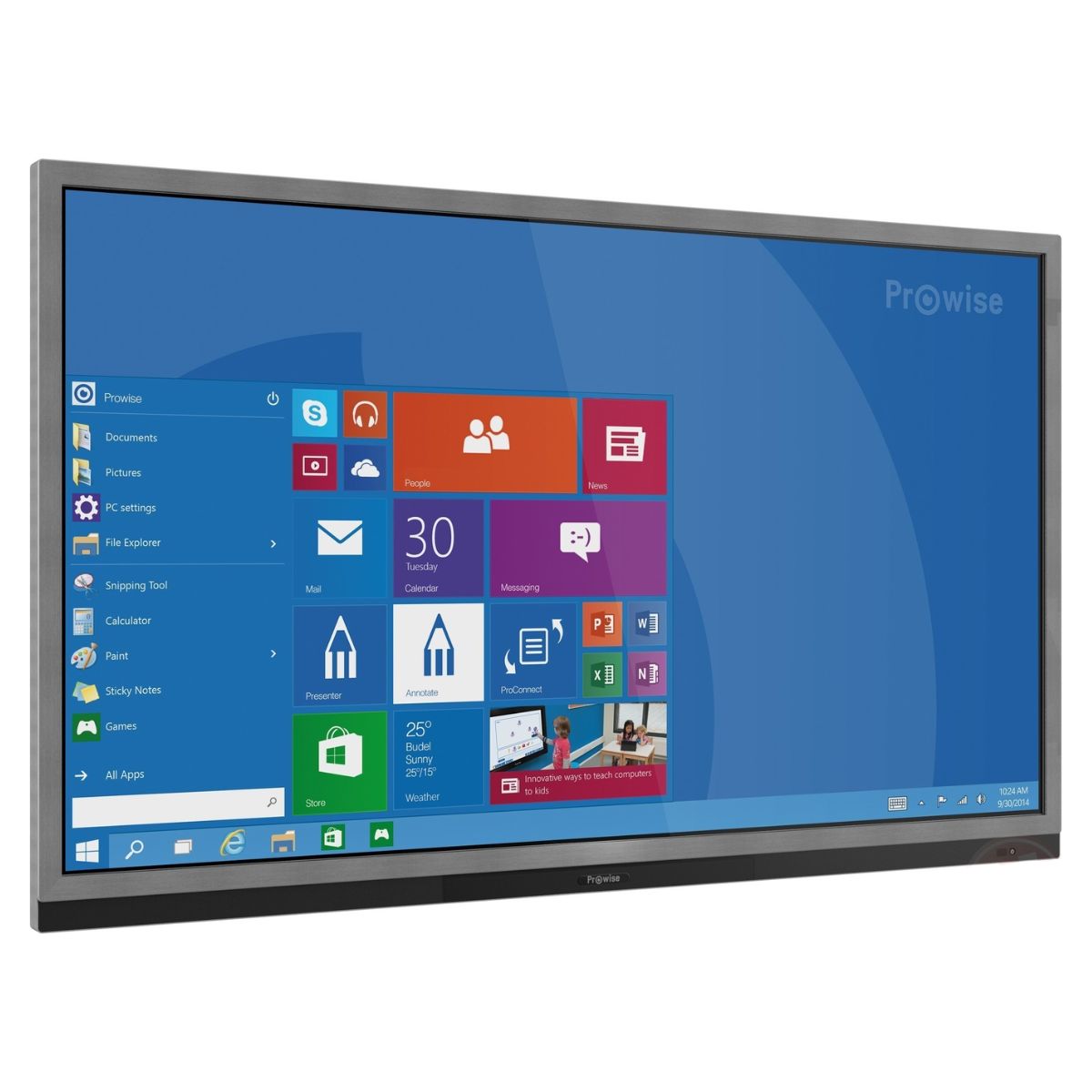 Інтерактивна панель Prowise ProLine+ (4K-60Hz) 84″ дюйм діагональ  для підключення зовнішнього ПК (Б/В)